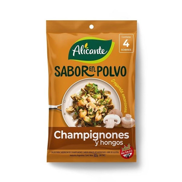 Saborizador Alicante Champignon Y Hongos 4 Sobres #1