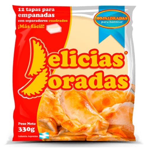 Tapas Para Empanadas Horno Delicias Doradas 330 Gr