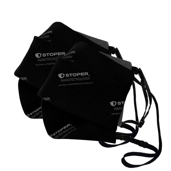 Combo Barbijo Stoper Antibacterial Reutilizable (2 Unidades)