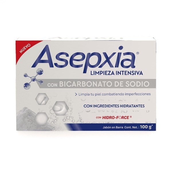 Asepxia Jabón Bicarbonato de Sodio 100 gr