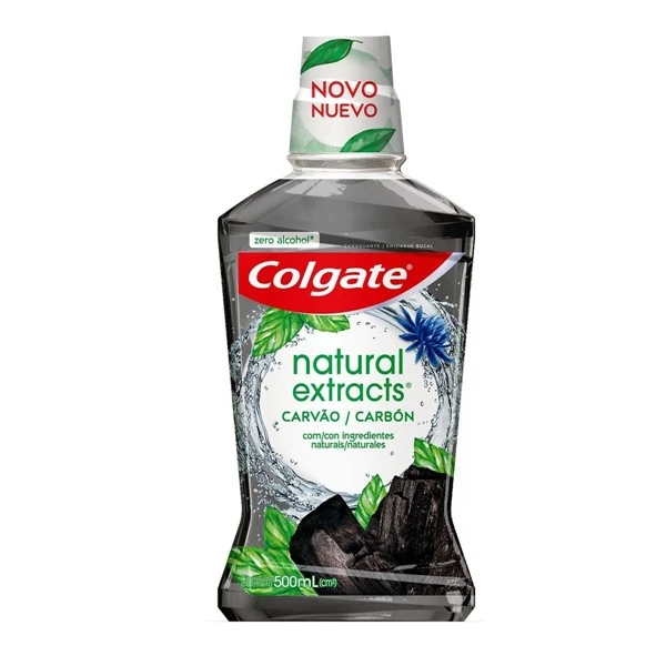 Colgate Enjuague Bucal Natural Extracts Carbon 500 ml alt