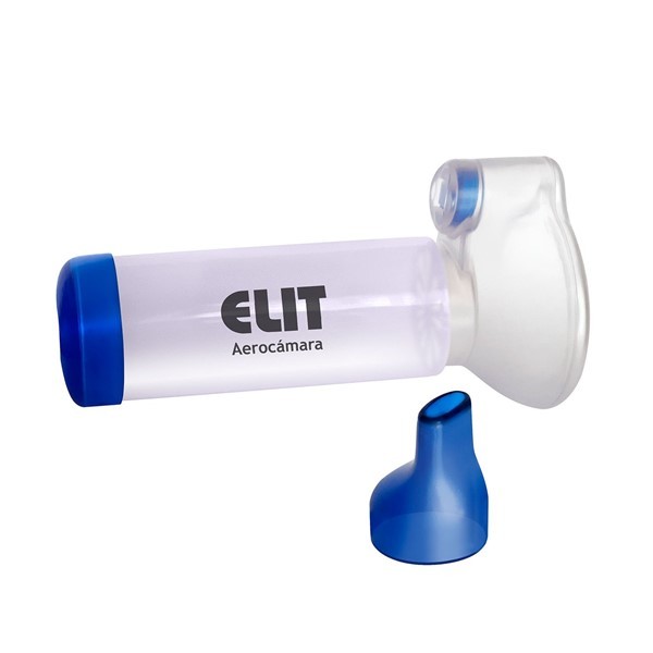 Elit Aerocámara Espaciadora Bivalvula Con Máscara Y Boquilla #1