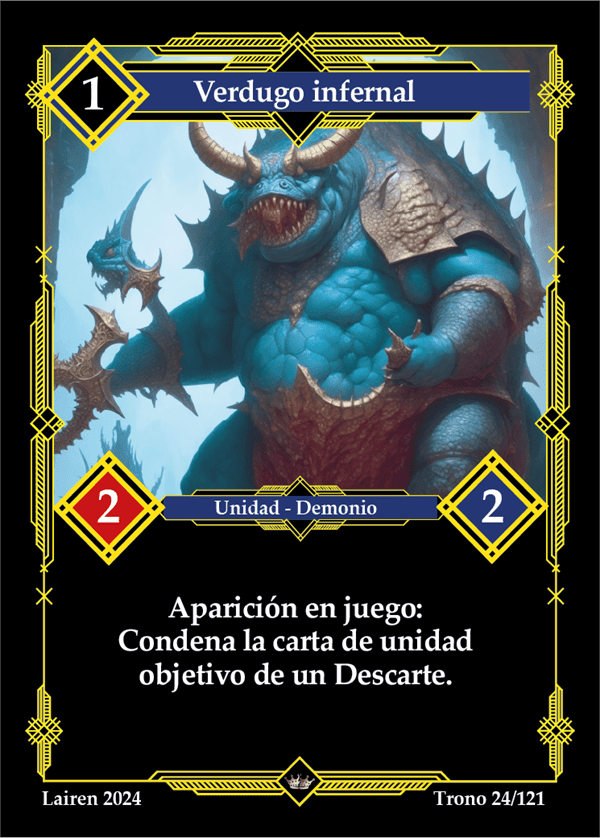 024 Verdugo Infernal 1ra Edicion - Coste 1 #1
