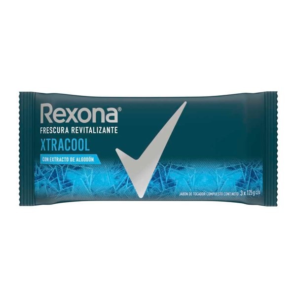 Jabon En Barra Rexona  Xtracool  3x125 G Multipack alt