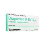 Montpellier Diapresan D 80 / 12,5 Mg Valsartán+Hidroclorotiazida x 30 Comp #1