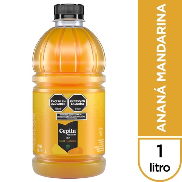 Cepita Del Valle Jugo Natural de Ananá Y Mandarina Cepita Pet 1 lt. #1
