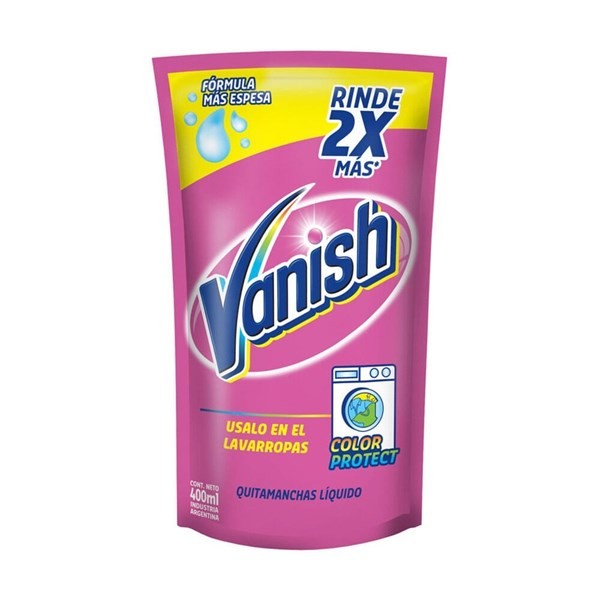 Quitamanchas Líquido Vanish Multiuso Repuesto 400 ml. alt