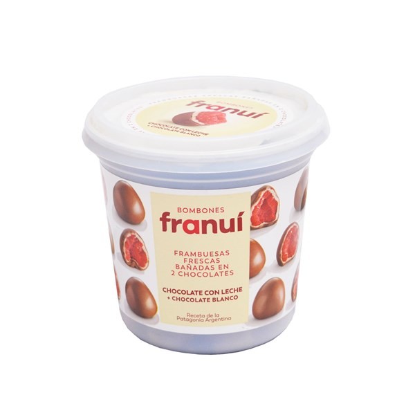 Frambuesas Bañadas en Chocolate Franui Pote 150 g. #1