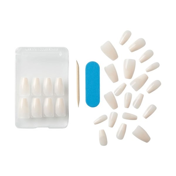 Uñas Postizas Glue On Kiss Nude French - Leilaini alt