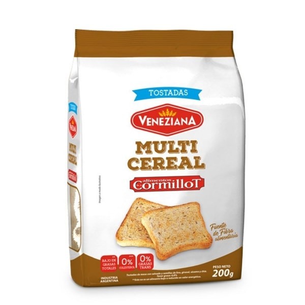 Tost.Cormillot Multicerea 200 g #1