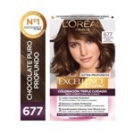 Excellence Kit de Coloración Permanente Creme Tono 677 chocolate Puro #1
