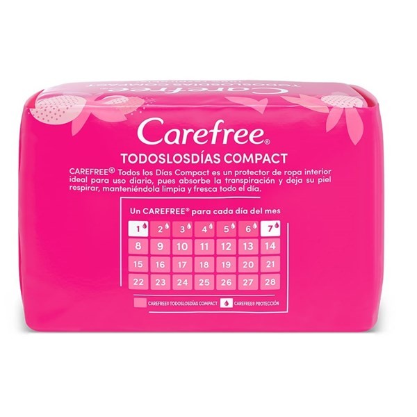 Protectores Diarios Carefree Compact Todos Los Días x 20 un alt