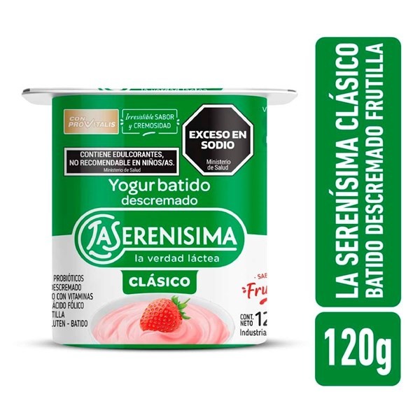 Lsclasico Yogur Descremado Batido La Serenisima Clasico Frutilla 120 G #1