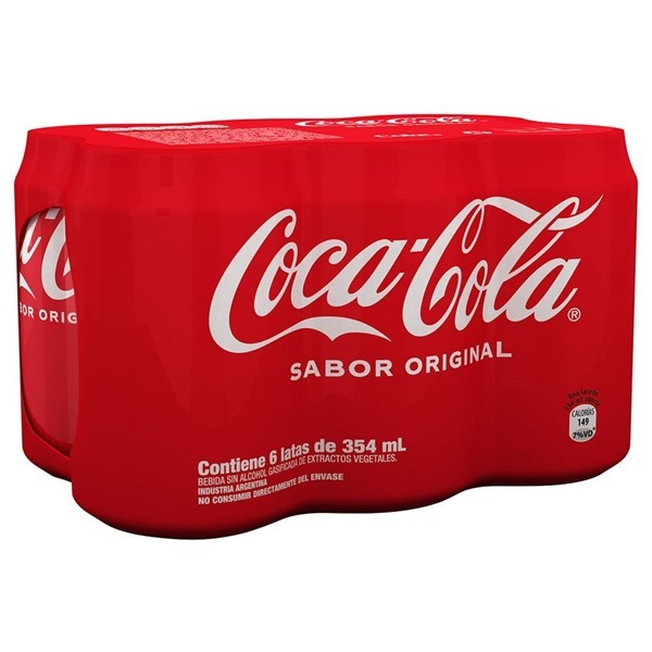 Coca Cola Gaseosa Coca-Cola Sabor Original 354 Ml Multipack X6 alt