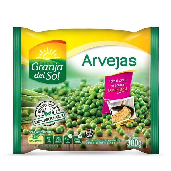 Arvejas Granja Del Sol 300 G