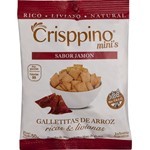 Mini Galletita de Arroz Crisppino Sabor Jamón x 50 g #1