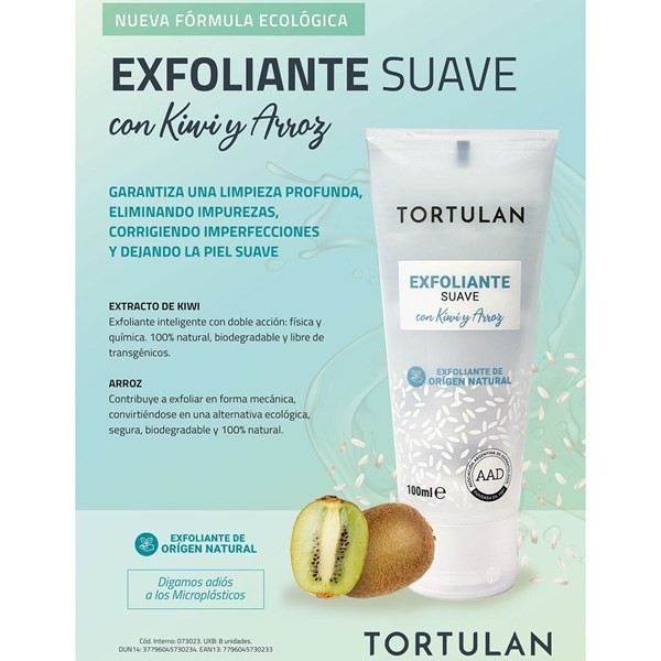 Tortulan Exfoliante Suave Kiwi Y Arroz 100 ml alt