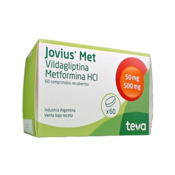 Teva Jovius Met Vildagliptin + Metformina 50 / 500 Mg x 60 Comp #1
