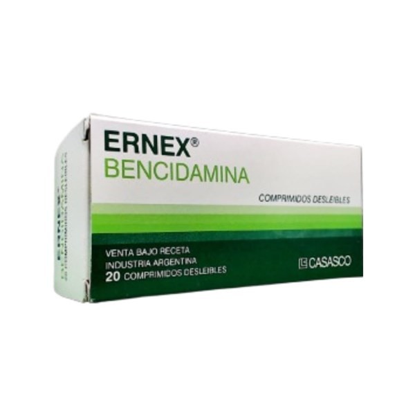 Casasco Ernex Bencidamina + Clorhidrato 3 Mg x 20 Comprimidos Desleibles #1