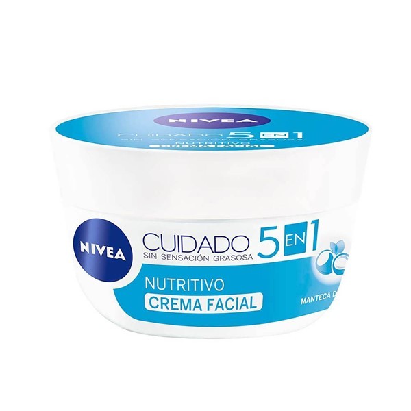 Nivea Crema Facial 5 en 1  Cuidado Nutritivo Para Todo Tipo de Piel 200 ml #1