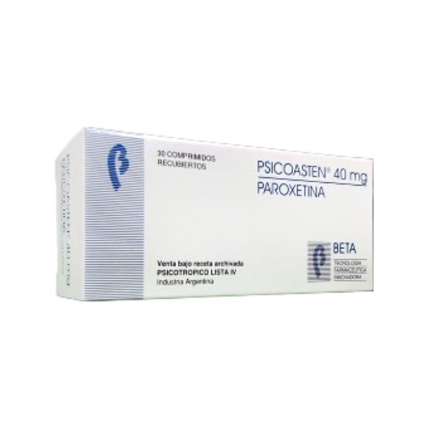 Beta Psicoasten Paroxetina 40 Mg x 30 Comp Recubiertos #1