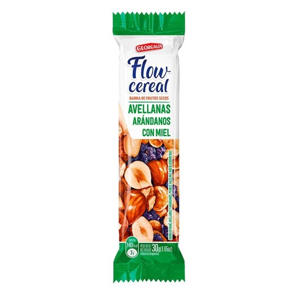 Barra De Frutos Secos Flow Avellana Y Arandanos Con Miel 30 G #1