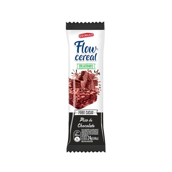Barra Flow Cereal Puro Cacao 24 xg #1