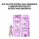 L'oreal París Combo Elvive Hidra Hialurónico Shampoo x 400 ml + Acondicionador x 400 ml + Sérum Rellenador x 30 ml #2
