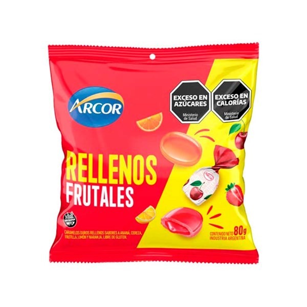 Caramelos Rellenos Frutales 80 grs Arcor #1