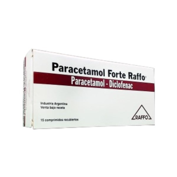 Paracetamol Forte Raffo Diclofenac Potásico + Paracetamol x 15 Comp Recubiertos #1
