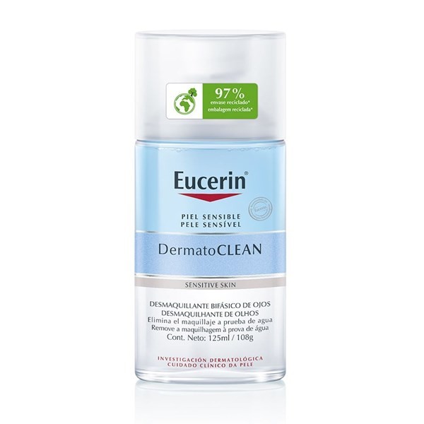 Eucerin Desmaquillante Bifásico de Ojos Dermatoclean Con Ácido Hialurónico X125 ml alt