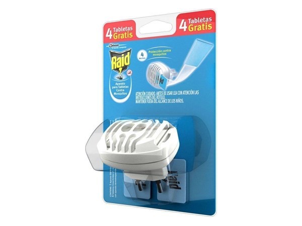 INSECTICIDA APARATO P/TABL. MOSQUITOS RAID +4TABLE #1