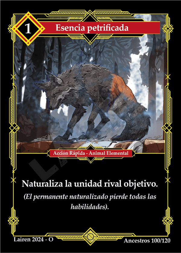 100 Esencia Petrificada - Coste 1