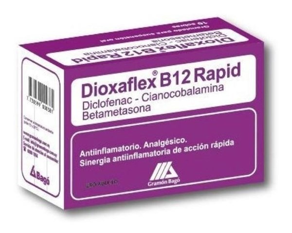 Gramon Bago S.A. Dioxaflex B12 Rapid x 10 Sobres #1
