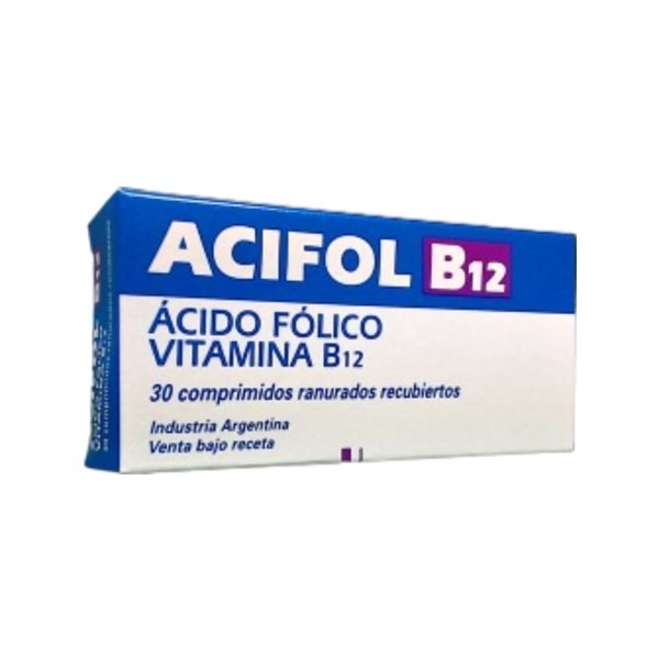Dominguez Acifol B12 Fólico, C + Vit B x 30 Comp #1