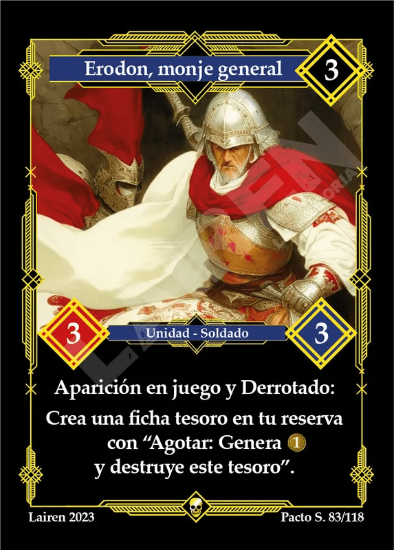 083 Erodon, Monje General 1ra Edicion - Coste 3
