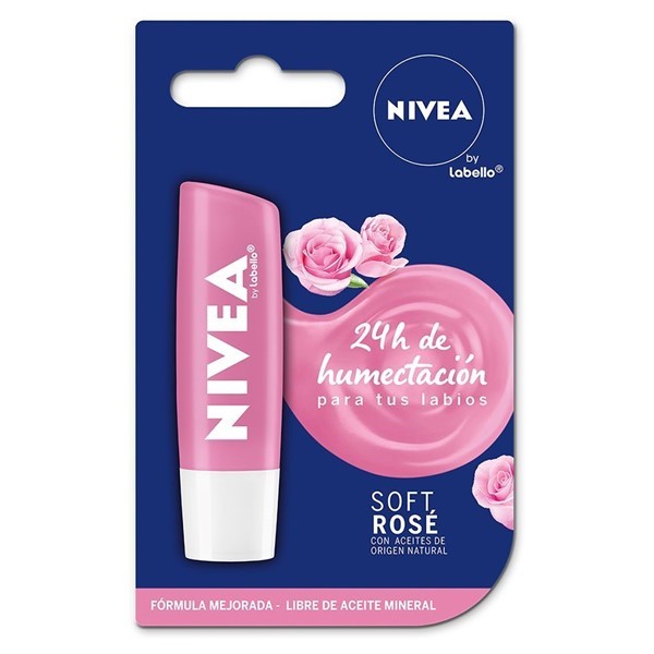 Nivea Protector Labial Soft Rosé 4.8 Gr alt