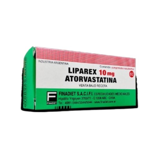 Finadiet Liparex Atorvastatina 10 Mg x 60 Comp Recubiertos #1