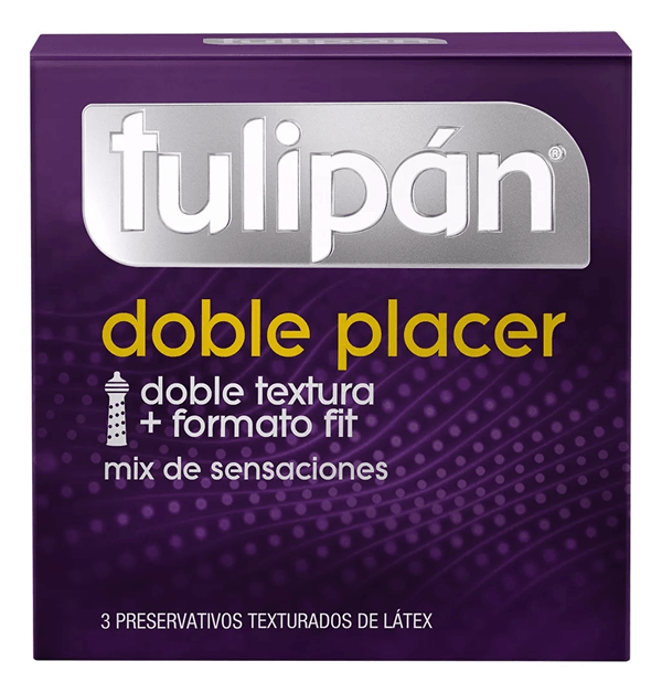 Preservativos Tulipán Doble Placer 12 Cajitas x 3 Unidades Variedad Variedad alt