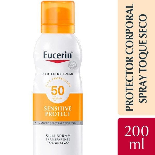 Eucerin Solar Corporal en Spray Toque Seco Piel Sensible Fps50 200 ml alt