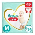 Pampers Pañales Premium Care Max Pants Mediano (34 Unidades) m #1