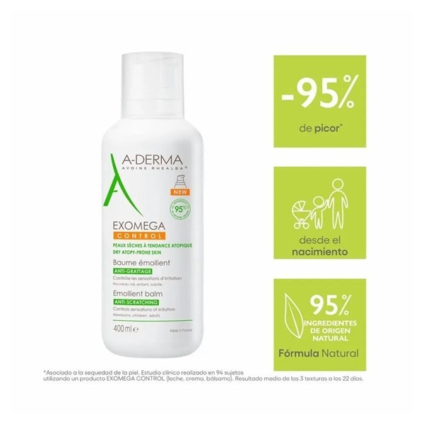 Aderma Exomega Control Balsamo Emoliente 400 ml alt