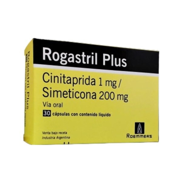 Roemmers Rogastril Plus Cinitaprida + Simeticona x 30 Cáps #1