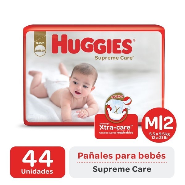 Huggies Pañales Supreme Care m (44 Unidades) #1