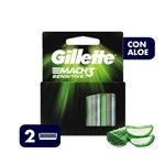 Gillette 3 Mach Sensitive Repuestos De Afeitar, 2 Uds #1