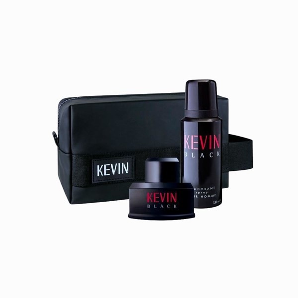 Set Edt Kevin Black x 60 ml + Desodorante x 150 ml + Neceser #1