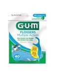 HILO DENTAL MULTIPLE ACCION CON MANGO (40 UNIDADES) #1