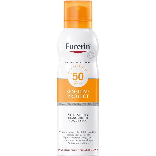 Eucerin Solar Corporal en Spray Toque Seco Piel Sensible Fps50 200 ml