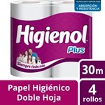 Higienol Papel Higiénico Plus Doble Hoja 30 m (4 Unidades) #1