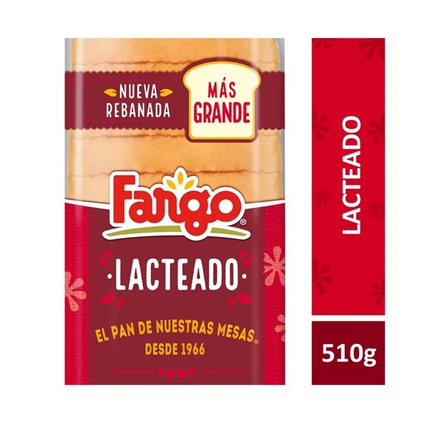 Pan Blanco Lacteado Fargo en Bolsa 510 Grs #1